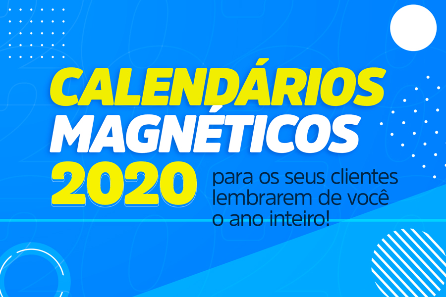 Calendário personalizado 2020