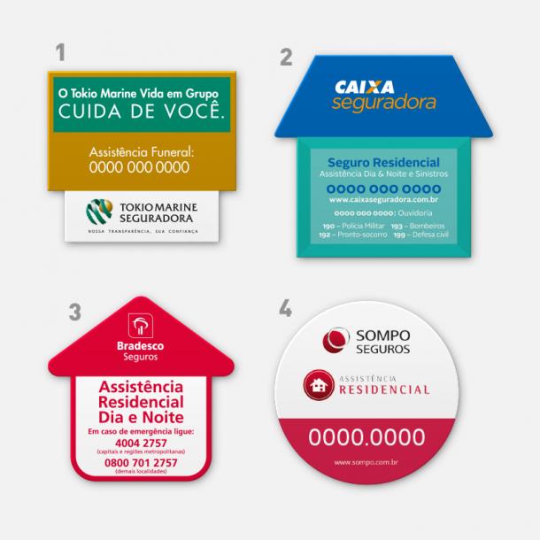 Ímã de Geladeira para Bancos e Seguros