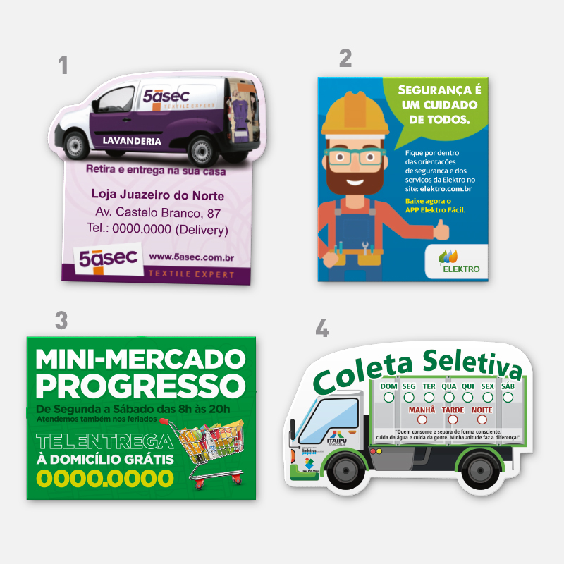 Ímã De Geladeira Personalizado - R$172,00 5x4cm | Raizler