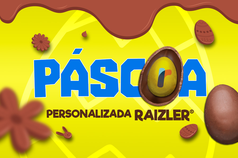 Brindes personalizados para Páscoa Raizler