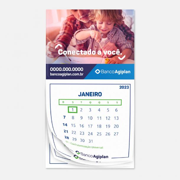 Ímã com Calendário