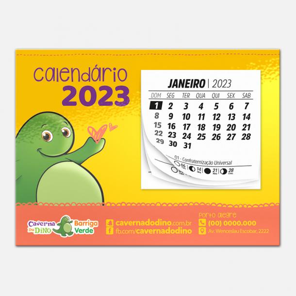 ímã com calendário