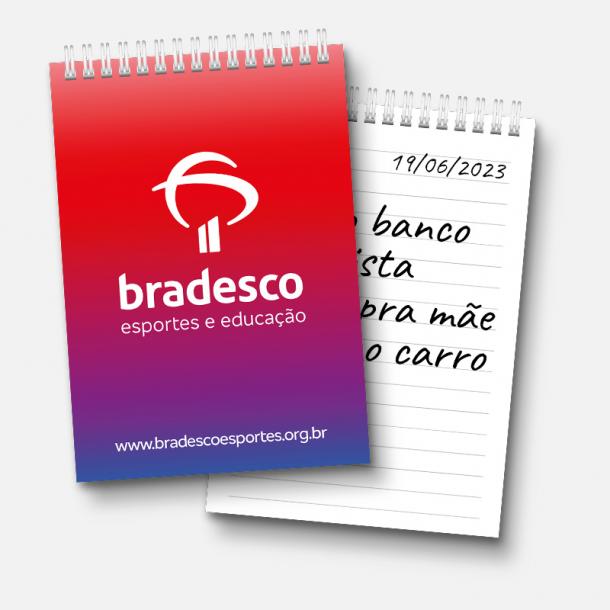 Bloco de Anotações com Wire-o para Bancos