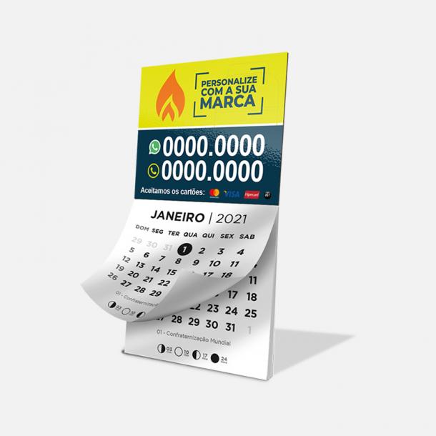 Ímã com Bloco Calendário para Revenda