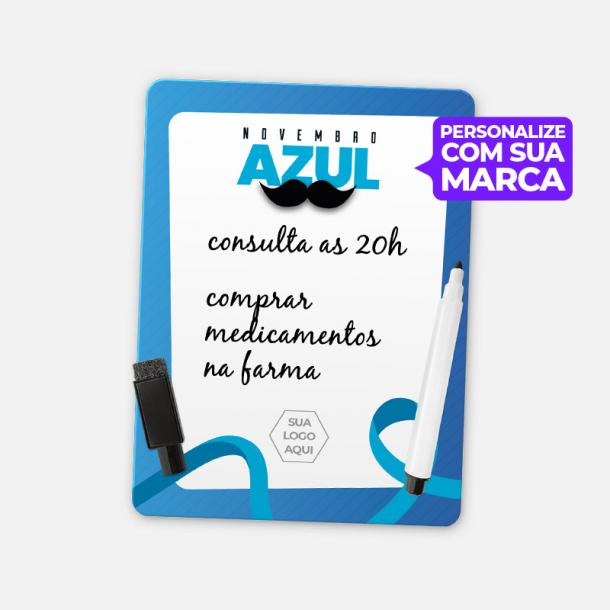 Lousa Novembro Azul personalizada