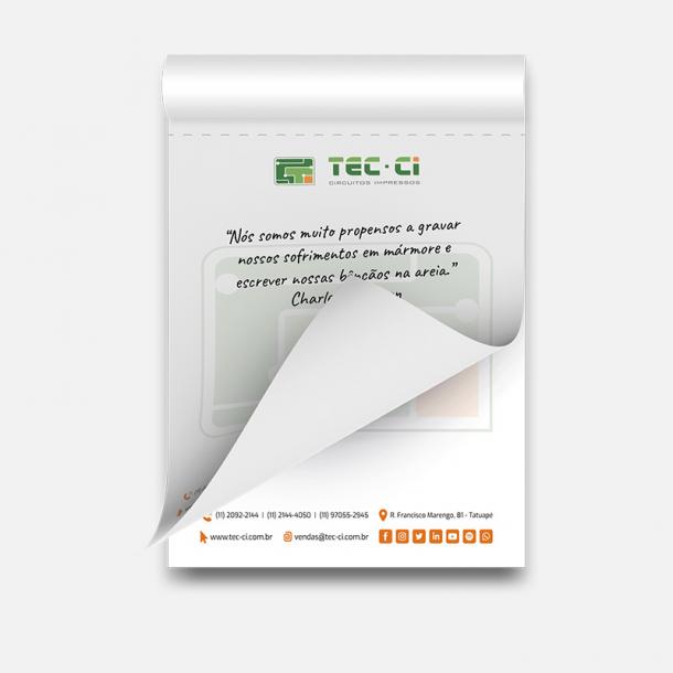 Bloco De Papel Personalizado TCI