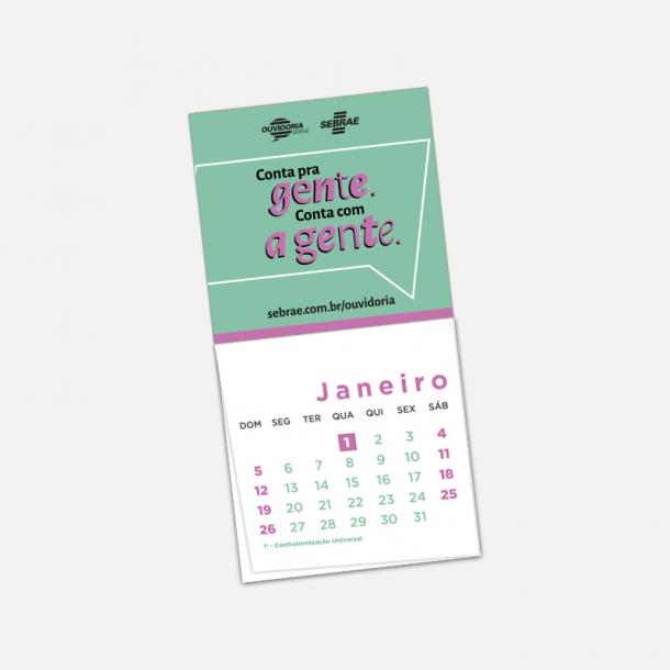 Ímã com Bloco Calendário